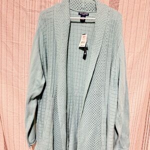 Architect Light Blue Textured Cardigan